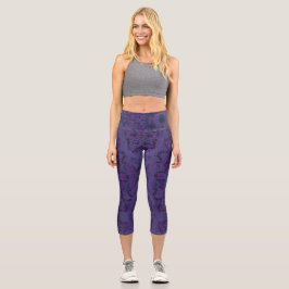 Leggings Capri Monopoly Purple