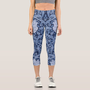 Leggings Capri Monotona azul impernel. William Morris