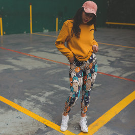 Leggings Capri Monstruos divertidos