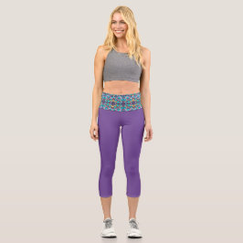 Leggings Capri morado