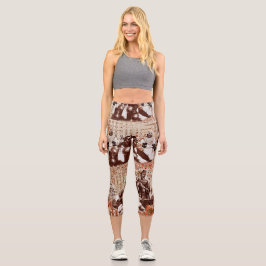 Leggings Capri Moroccan Feast V4