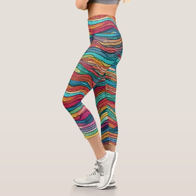 Leggings Capri Mosaic Tide (Izquierda)