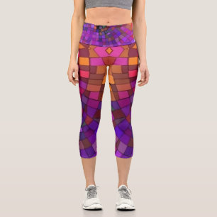 Leggings Capri Mosaico de atardecer1