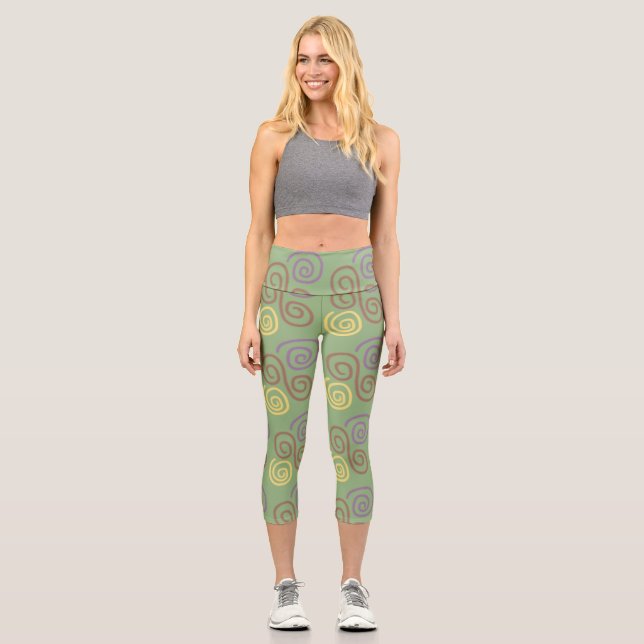 Leggings Capri Mosaico suave (Anverso)