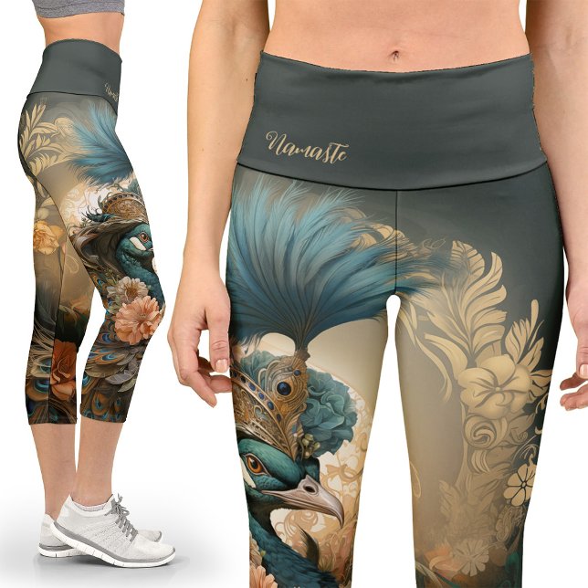 Leggings Capri Moss Green Regal Antropomorfo Peacock Victoriano (Subido por el creador)