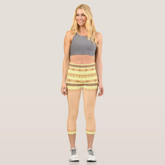 Leggings Capri motif africain
