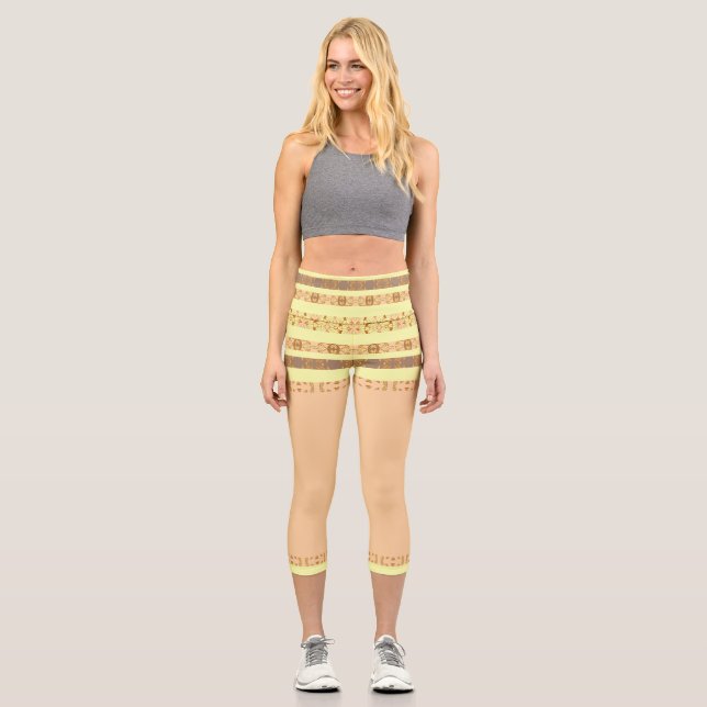 Leggings Capri  motif africain (Anverso)