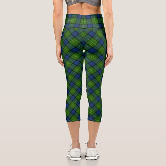 Leggings Capri Muir Moore tartan color azul (Reverso )