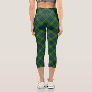 Leggings Capri Muir Moore tartan color azul