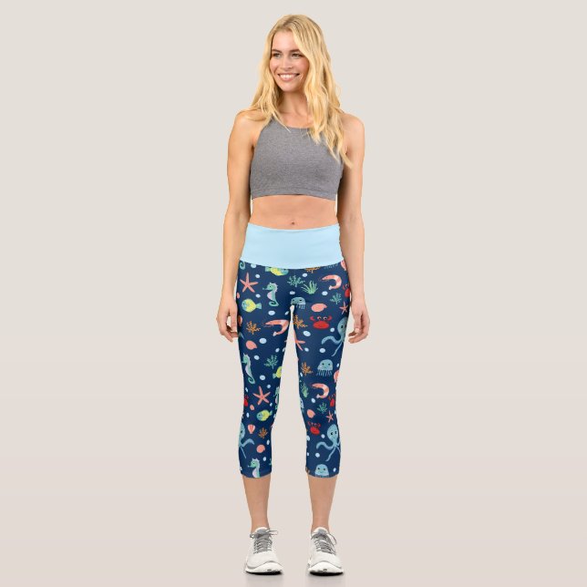 Leggings Capri Mundo Marino (Anverso)