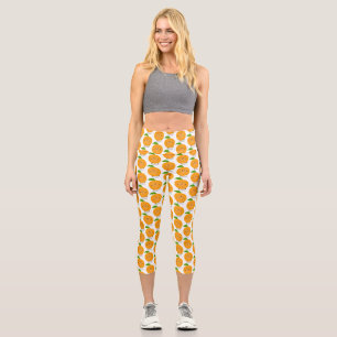 Leggings Capri Naranja de danza dulce cítricos