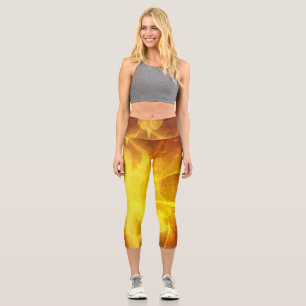 Leggings Capri Naranja de resiliencia luminescente
