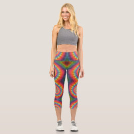 Leggings Capri Naranja Tye