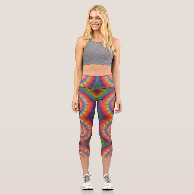 Leggings Capri Naranja Tye (Anverso)