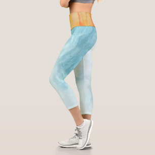 Leggings Capri Naranja Y Resumen