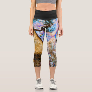 Leggings Capri naturaleza abstracta de las leggencias capri de ag