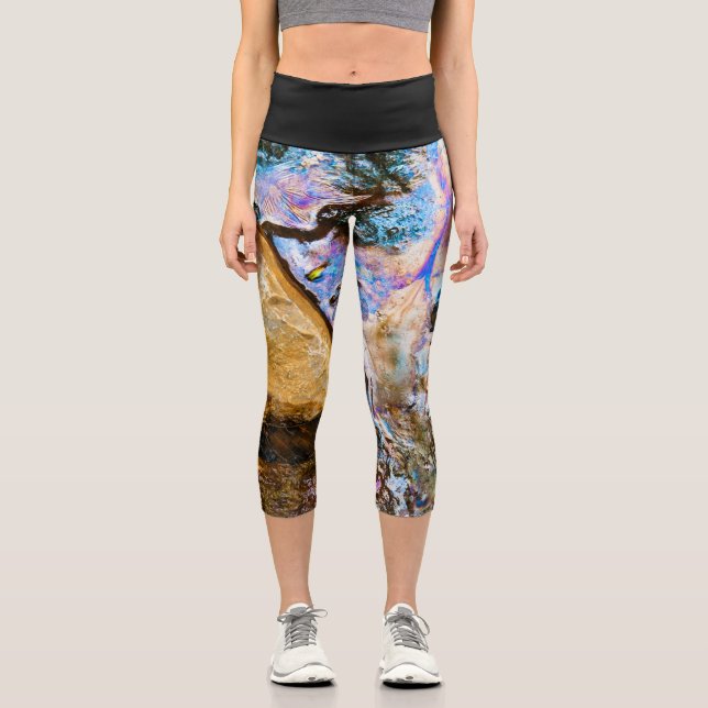 Leggings Capri naturaleza abstracta de las leggencias capri de ag (Anverso)