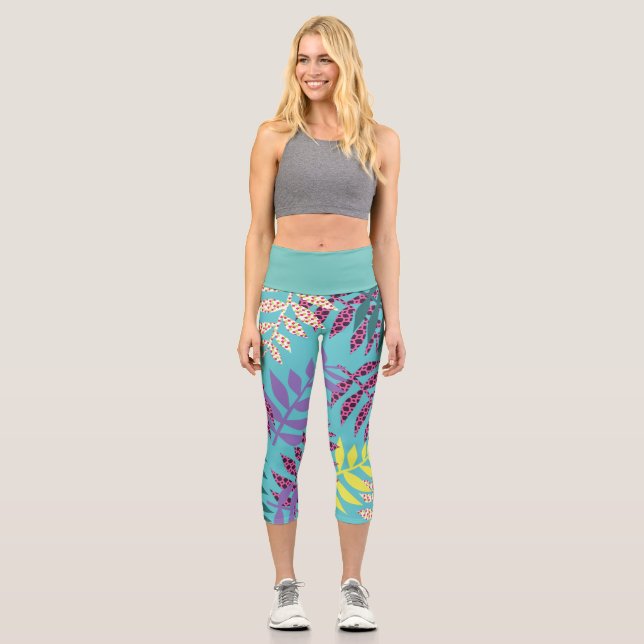 Leggings Capri Nature Floral Girly Trendy (Anverso)