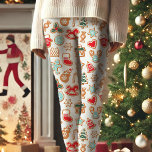 Leggings Capri Navidades Cookies Gingerbread Holiday<br><div class="desc">Celebre la temporada festiva con estos Navidades tan divertidos y acogedores Cookies Gingerbread Capri Leggings. Con un delicioso patrón de galletas con temática navideña, latas de dulces y diseños de jengibre, estas leggings son perfectas para difundir alegría por las vacaciones. Ya sea que esté horneando galletas o comiendo junto a...</div>