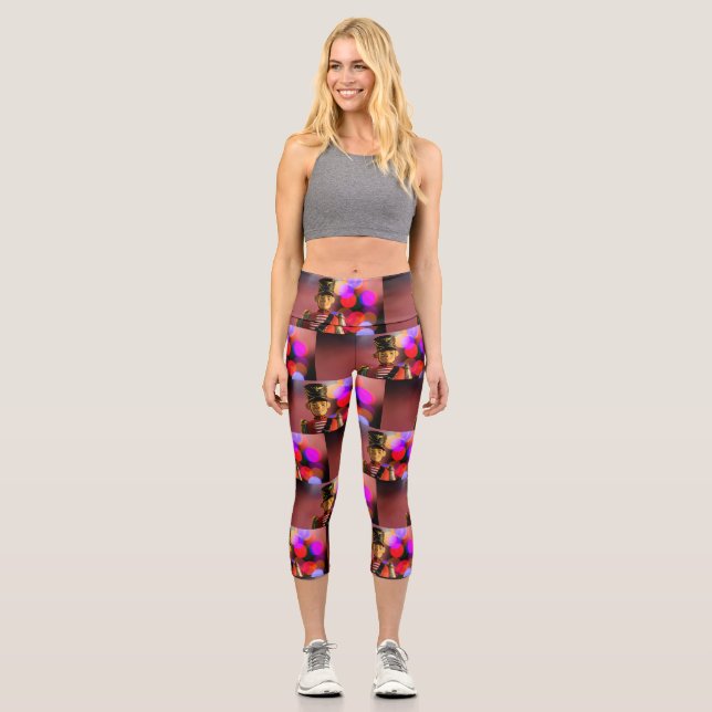 Leggings Capri Navidades soldado de juguete figurine SlipperyJoe  (Anverso)