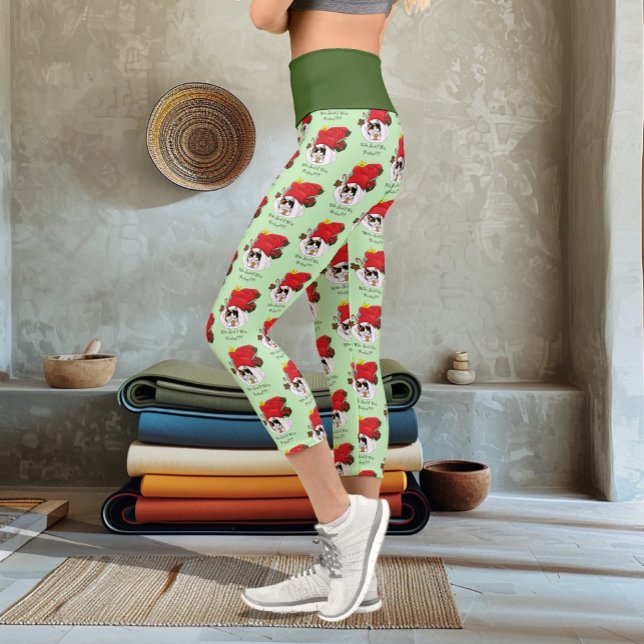 Leggings Capri Navidades Stocking Cute Calico Kitten (Subido por el creador)