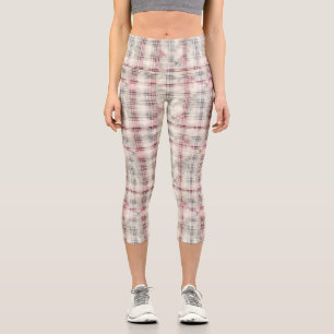 Leggings Capri Navidades Tartán Floral Design Series #13