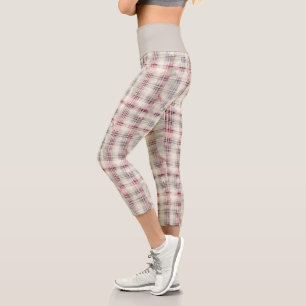 Leggings Capri Navidades Tartán Floral Design Series #13