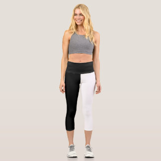 Leggings Capri Negro y blanco