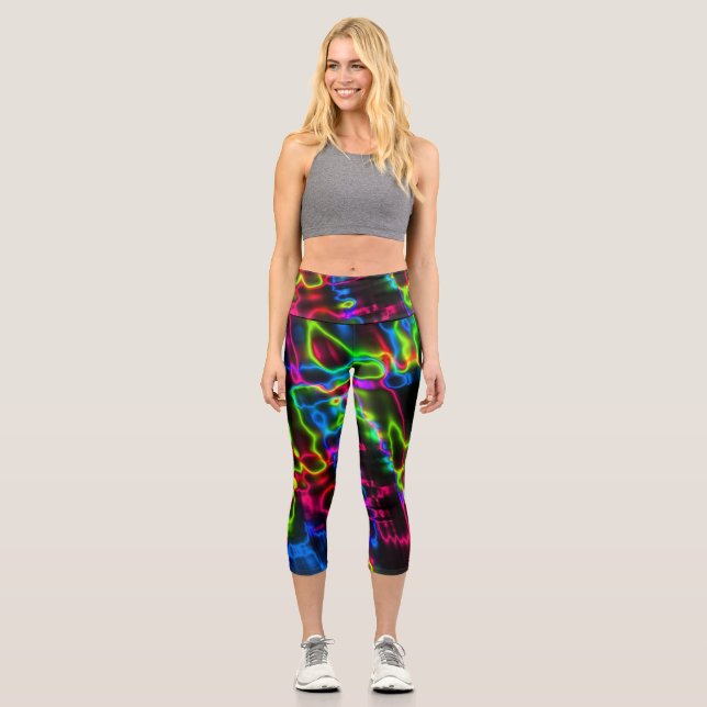 Leggings Capri Neon Bright Capri Yoga Pants (Anverso)