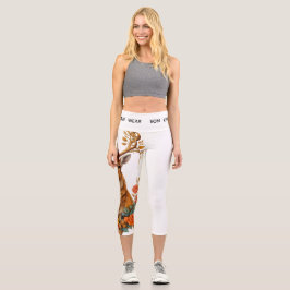 LEGGINGS CAPRI NEON ROSE