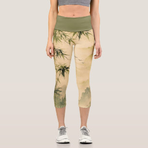 Leggings Capri Niebla de bambú salvia