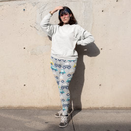 Leggings Capri Niños Personalizados Carros