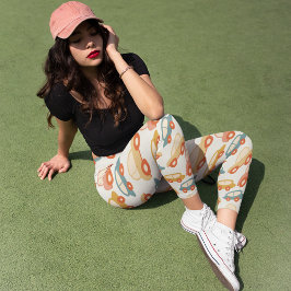 Leggings Capri Niños Retro Carros