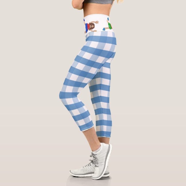 Leggings Capri Niños Y Ginggham (Izquierda)