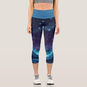Leggings Capri Noche de Colinas Estrelladas