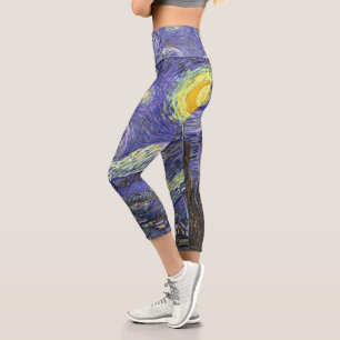 Leggings Capri Noche estrellada de Vincent van Gogh