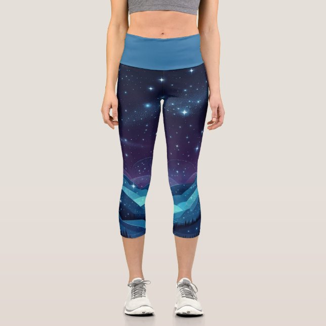 Leggings Capri Noche Starry Hills (Anverso)