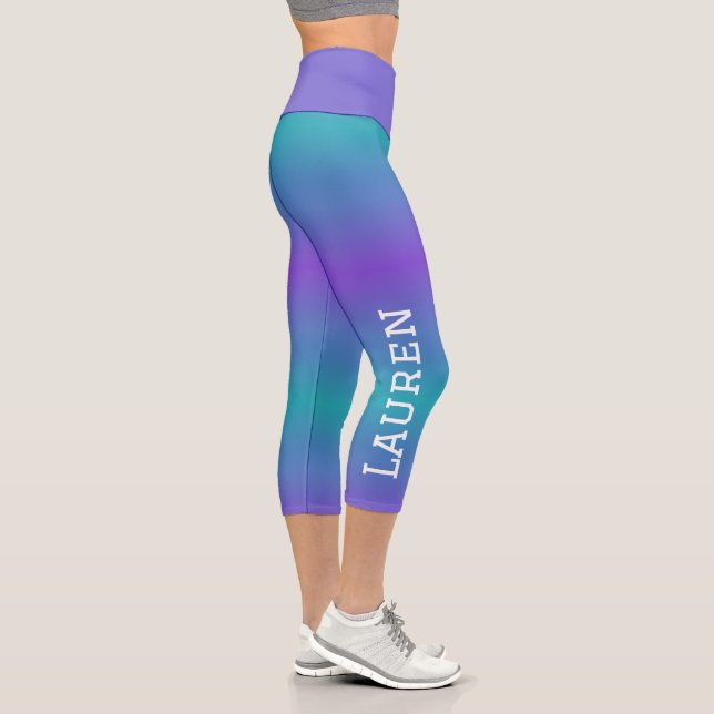 Leggings Capri Nombre personalizado personalizado personalizado m (Derecha)
