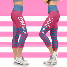 Leggings Capri Nombre personalizado Regalo de moda de leyenda cap