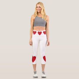 Leggings Capri Notas musicales en el corazón