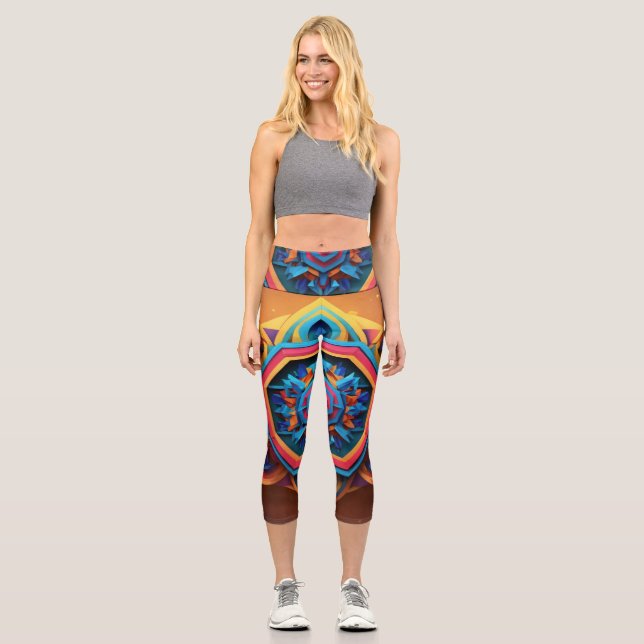 Leggings Capri Nueva moda Capris de alta destreza (Anverso)