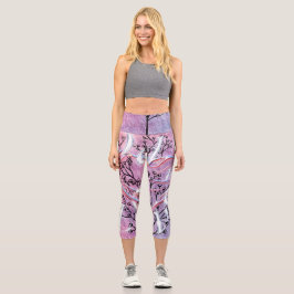Leggings Capri Ode to Love Active Wear diseñado por Adiela Akoo