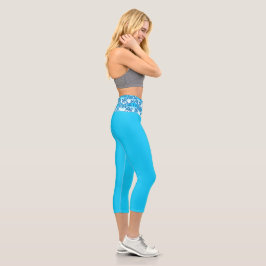 Leggings Capri Ola Azul