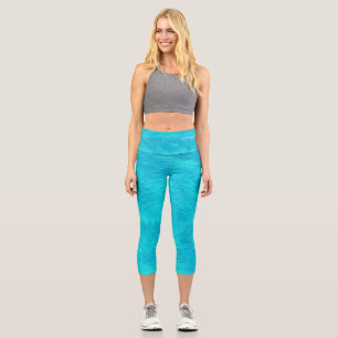 Leggings Capri Ola de turquesa