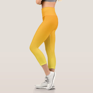 Leggings Capri Ombre amarillo naranja