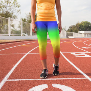 Leggings Capri Ombre arcoiris