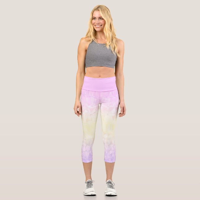 Leggings Capri Ombre de unicornio (Anverso)
