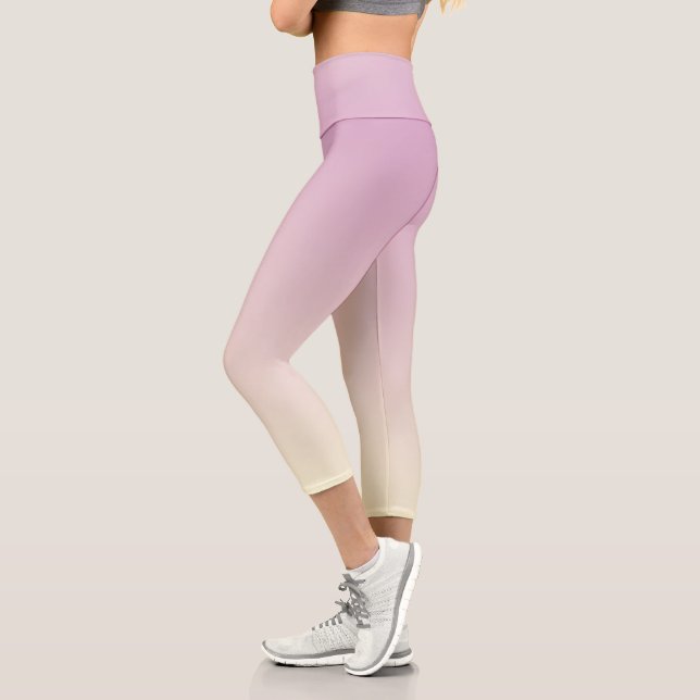 Leggings Capri Ombre púrpura moderno de Giro claro (Izquierda)