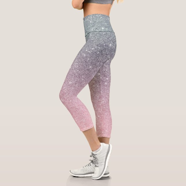 Leggings Capri Ombre Purpurina Sparkle Glam Multicolor (Izquierda)