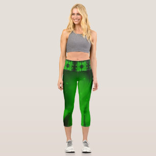 Leggings Capri Onda esmeralda